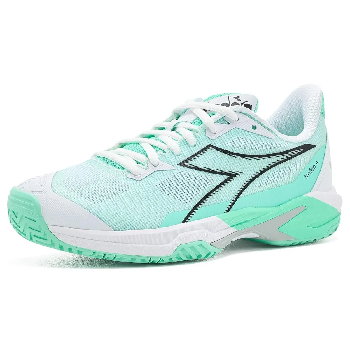 Diadora shoes - White/Black/Cabbage 6
