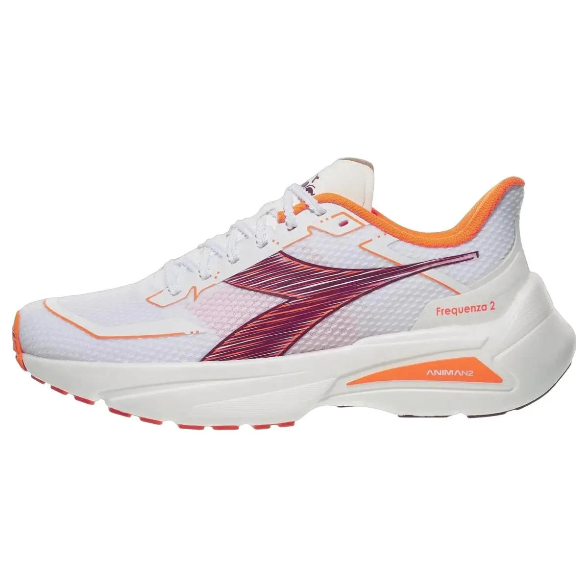 Diadora shoes - Diadora Frequenza 2 - Frequenza - 101181495-C0133 - White/Maroon Banner 5