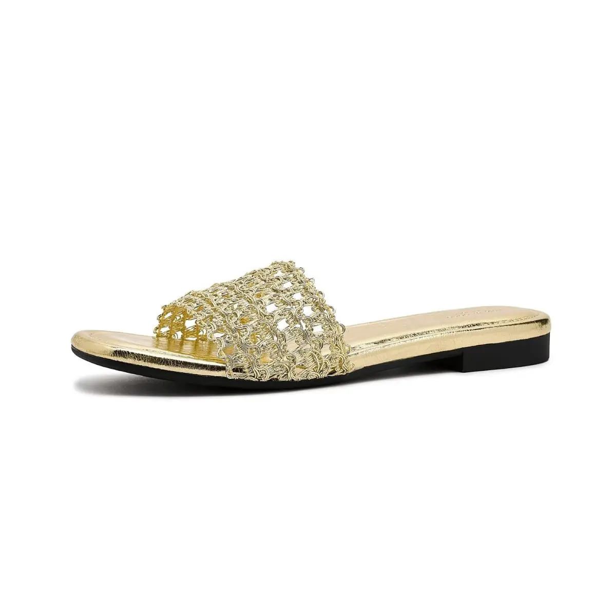 Women`s Sandals Rag Bone Ellie Slides Gold by Rag & Bone