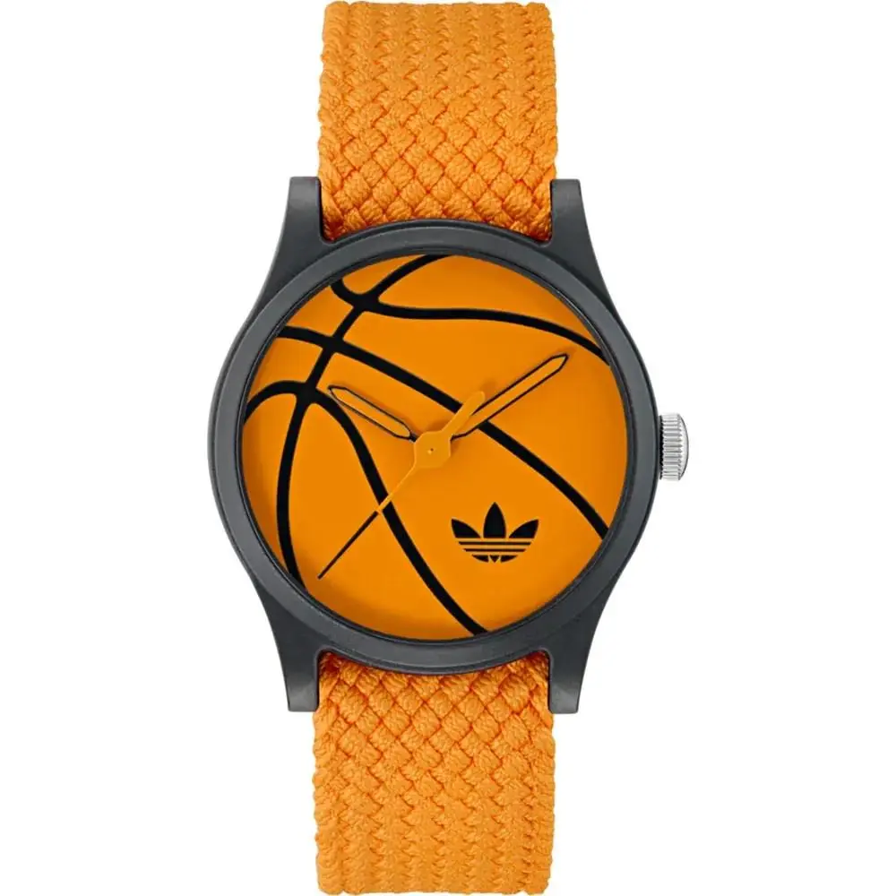 Adidas Orange Black Casual Watch Game One Quartz Watch - AOSY25026