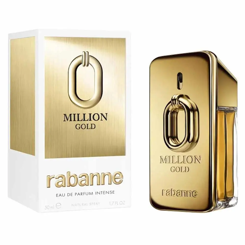 Million Gold Intense Eau De Parfum 1.7 oz 50 ml For Men by Paco Rabanne