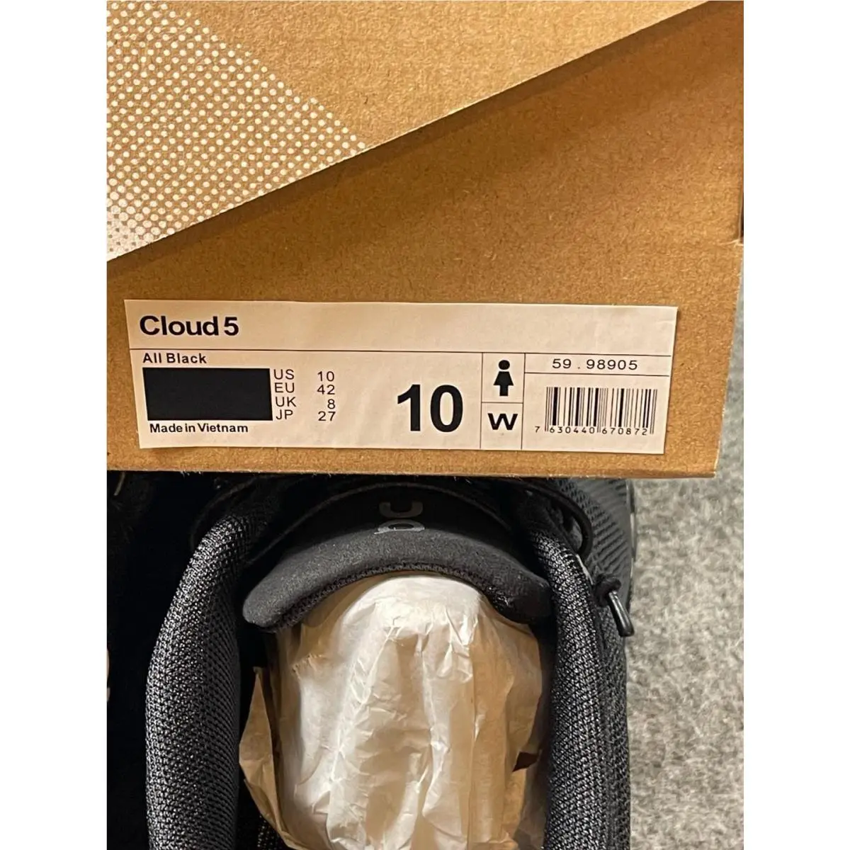 On-Running shoes - Cloud - Cloud - Black 8
