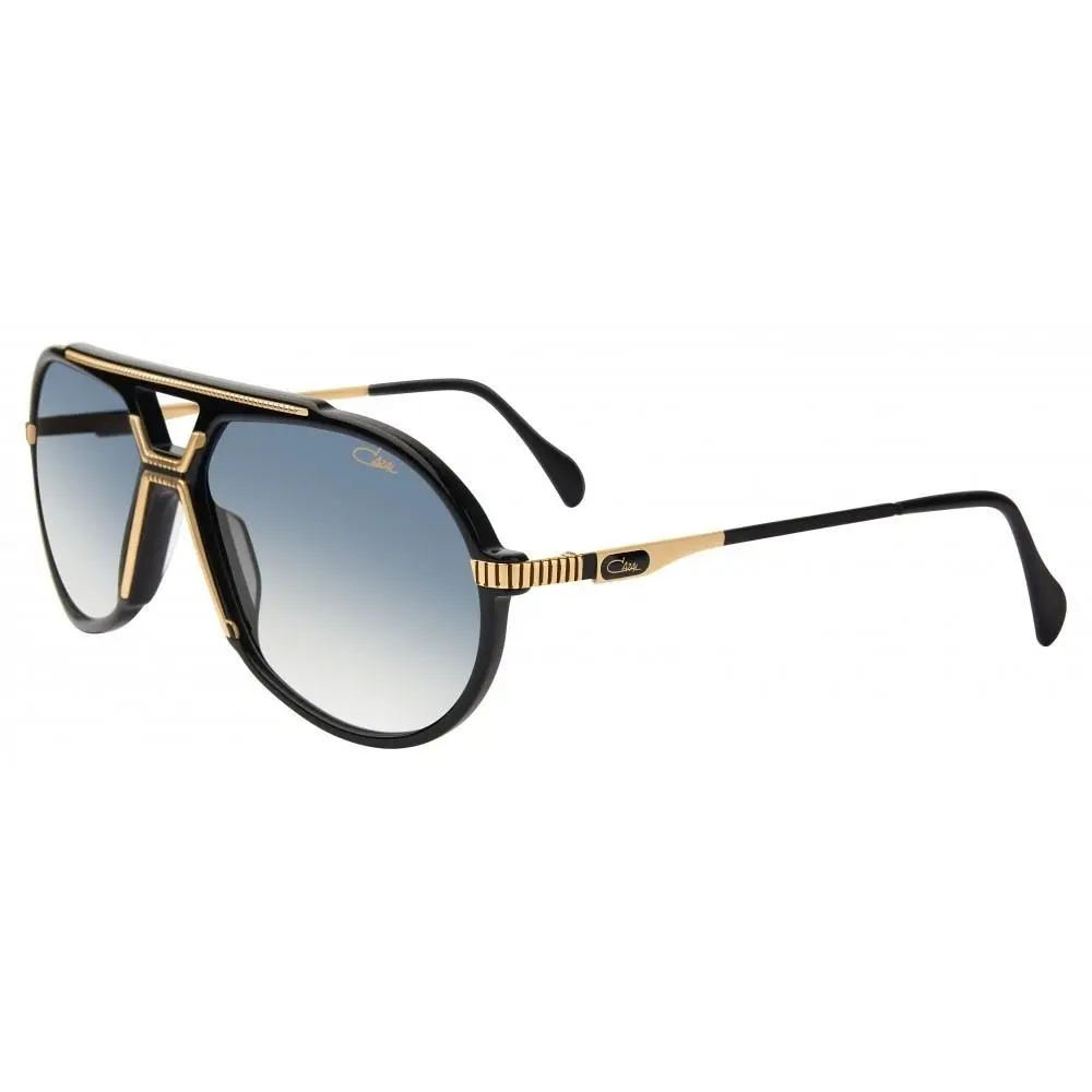 Legends Mod. 888 001 Aviator Black-gold/gray 62 mm Men`s Sunglasses Frame by Cazal