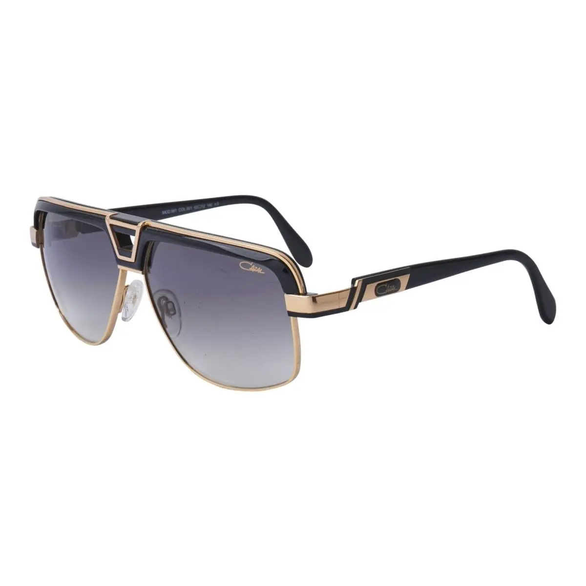Cazal Legends Mod. 991 002 Aviator Black-gold/gray 62 mm Men`s Sunglasses Frame