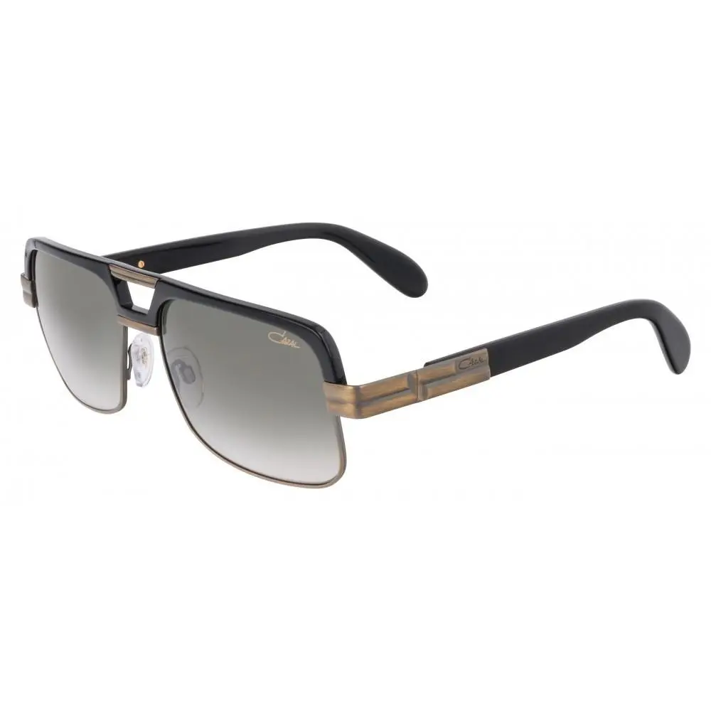 Legends Mod. 993 001 Square Black-gold/gray 58 mm Men`s Sunglasses Frame by Cazal