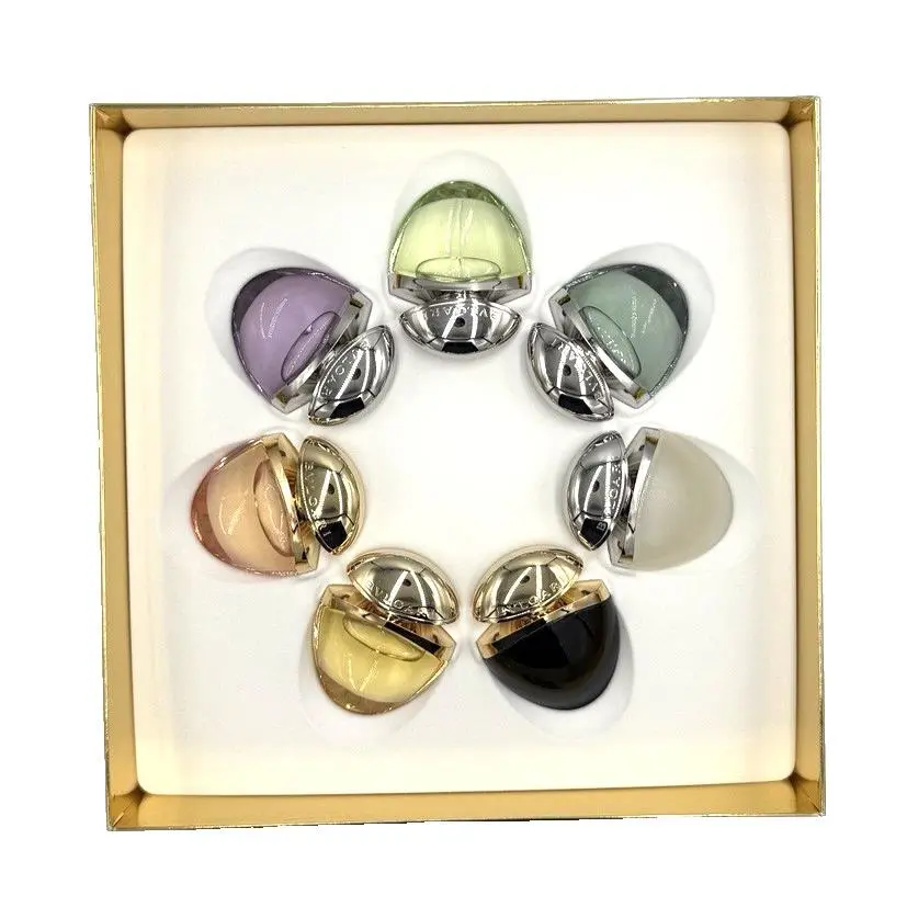 Bvlgari Omnia Jewel Charms Collection 7pc Mini Perfume Set Paraiba Black