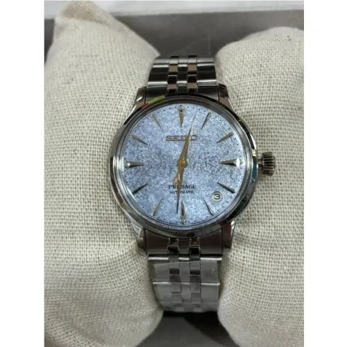 Ladies  Presage SRPL61 Blue Dial W/diamonds by Seiko