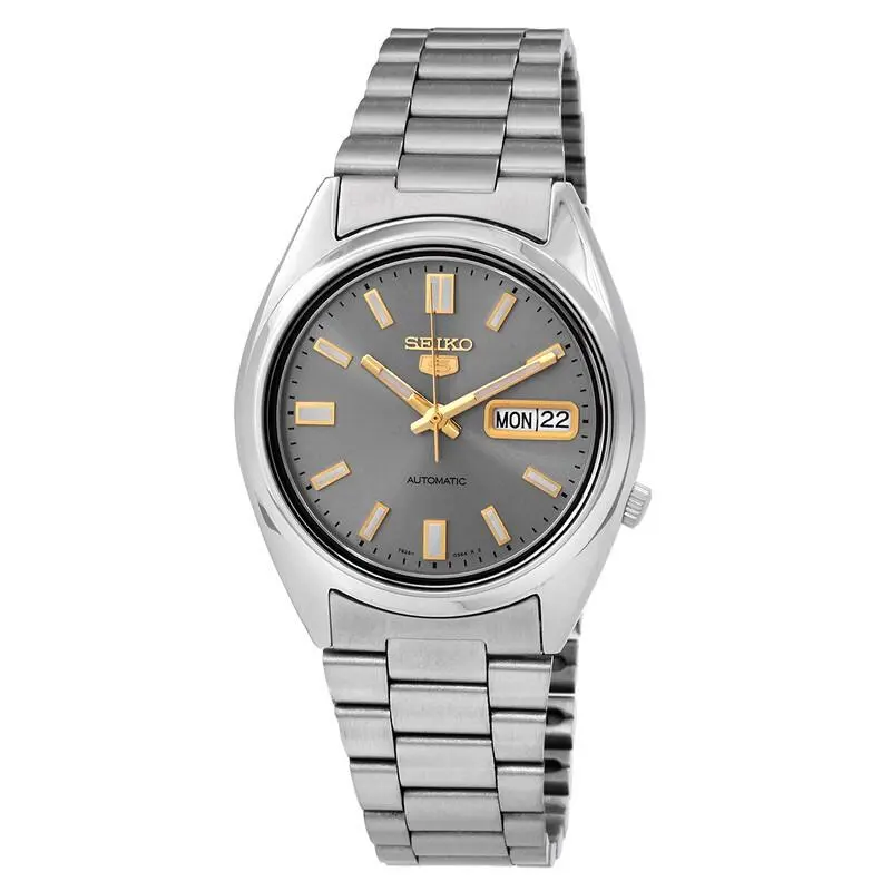 Series 5 Automatic Gray Dial Mens Watch SNXS75K1 by Seiko