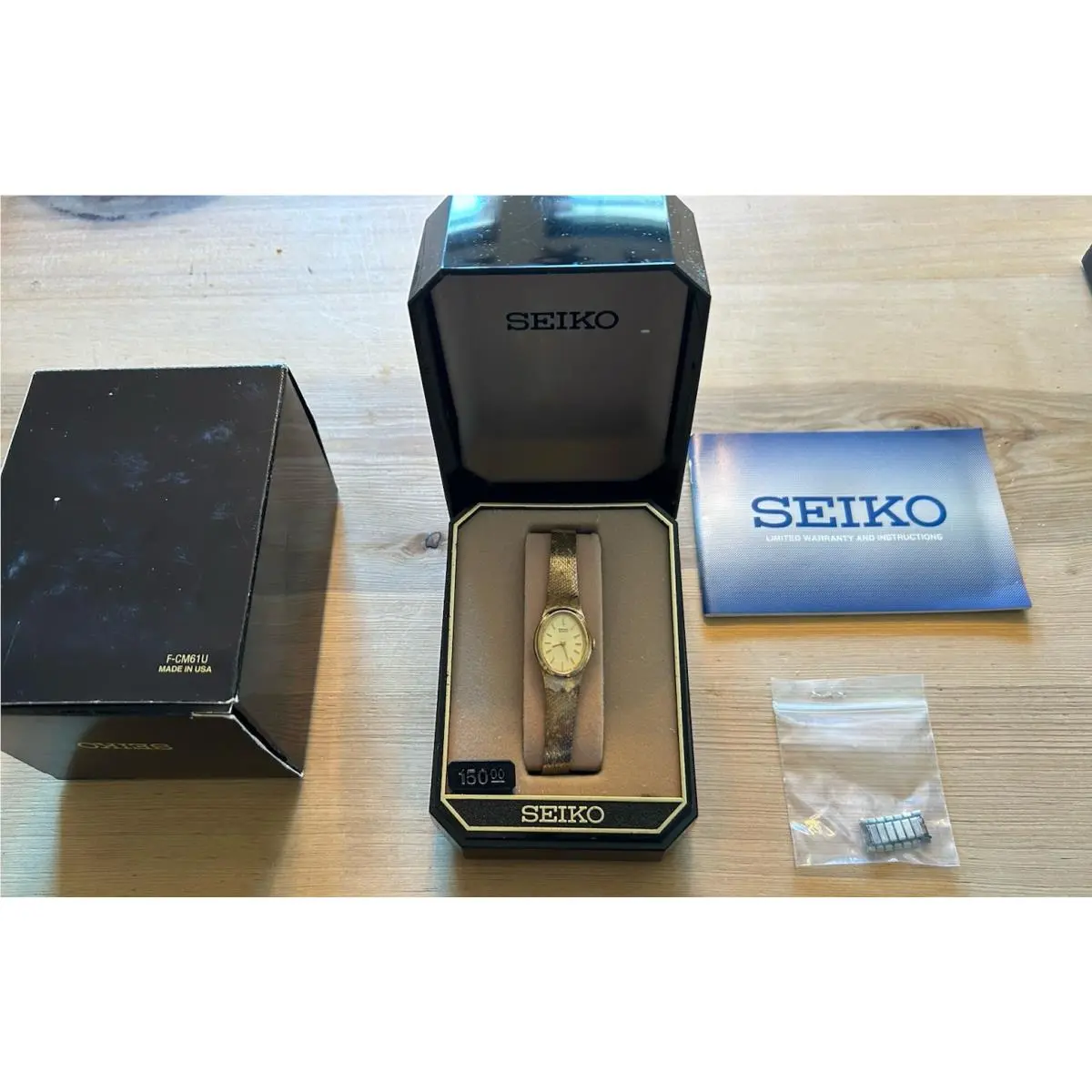 Gold Women`s Watch SXG238 Quartz Vintage by Seiko