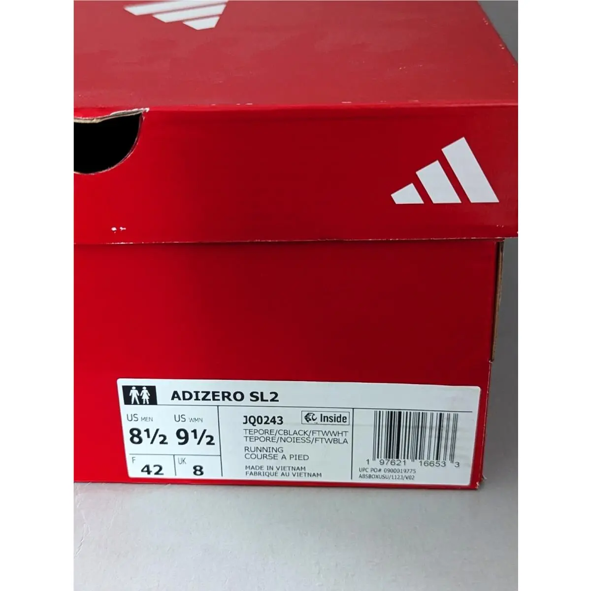 Adidas shoes - adidas Adizero SL - Adizero - JQ0243 - Red (UPC: 197621166533) 4