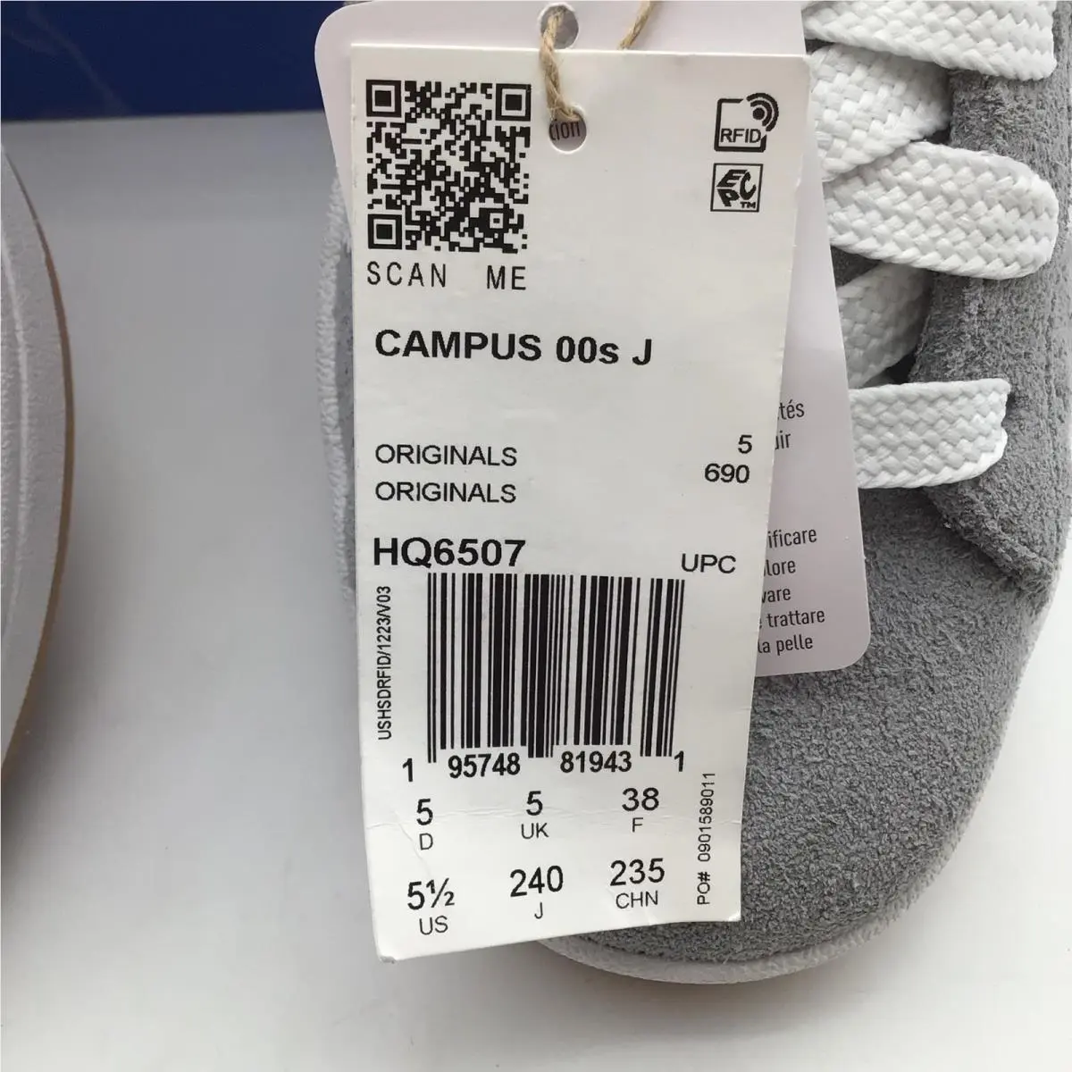 Adidas shoes - Campus 00s J HQ6507 - Campus - Gray 4