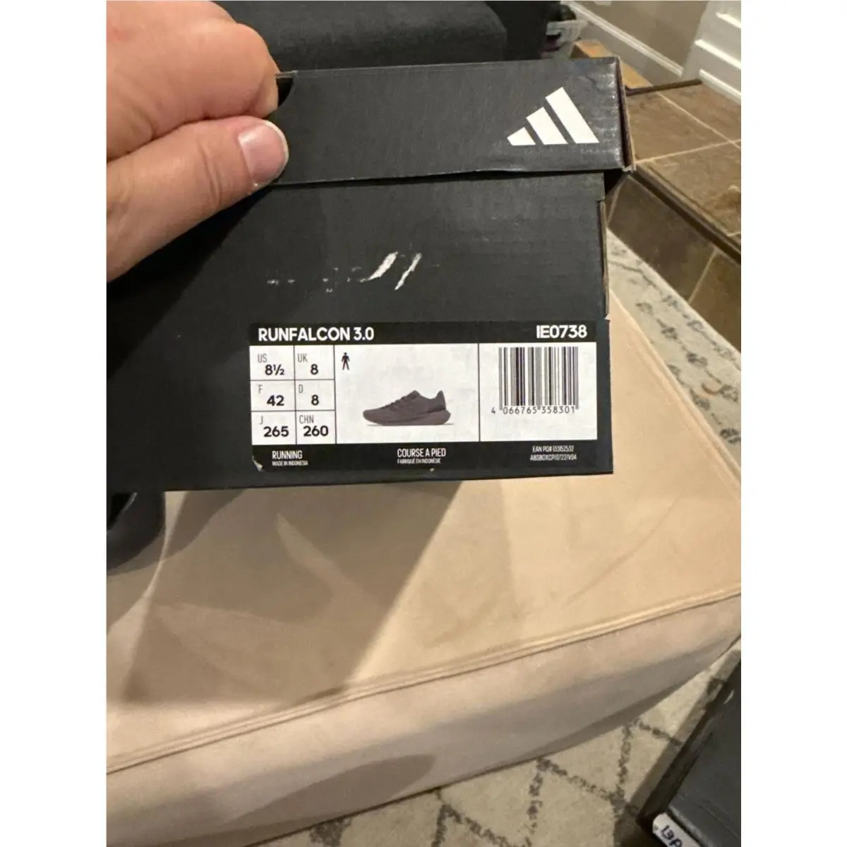 Adidas shoes - Runfalcon 3.0 - Runfalcon - White (UPC: 0191028637375) 4