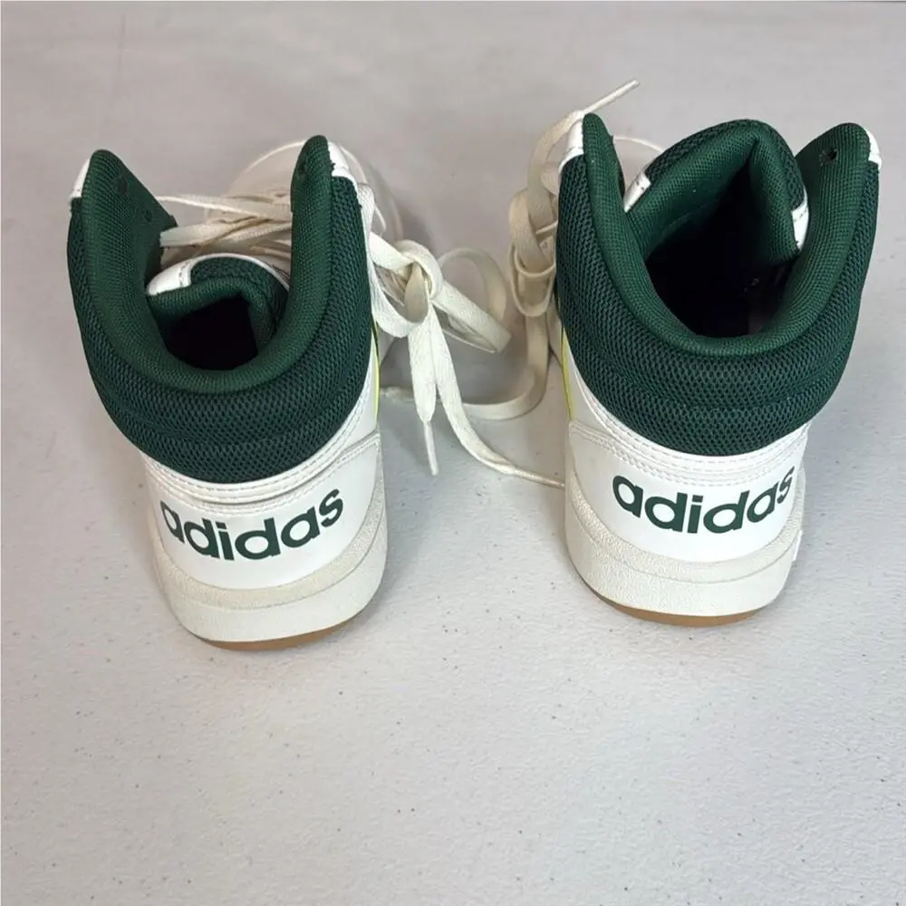 Adidas shoes - adidas Hoops 3.0 Mid - Hoops Mid - White/Green 3