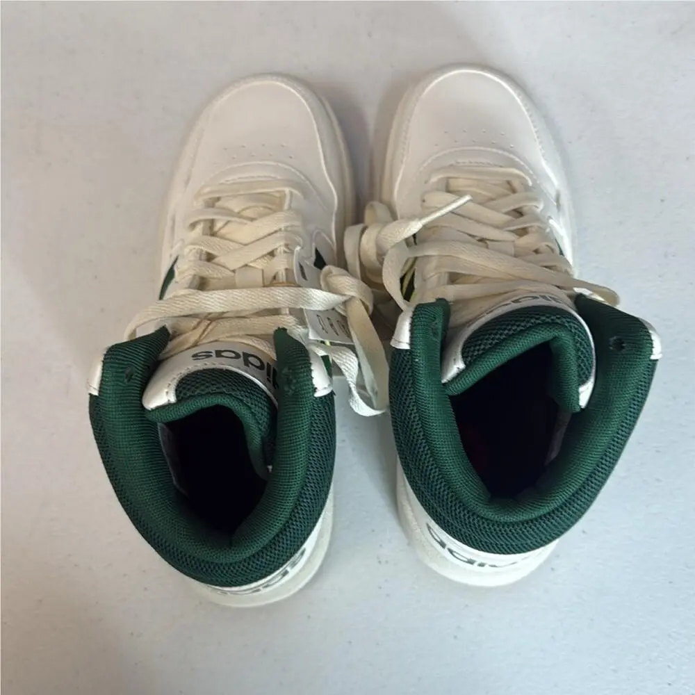 Adidas shoes - adidas Hoops 3.0 Mid - Hoops Mid - White/Green 4