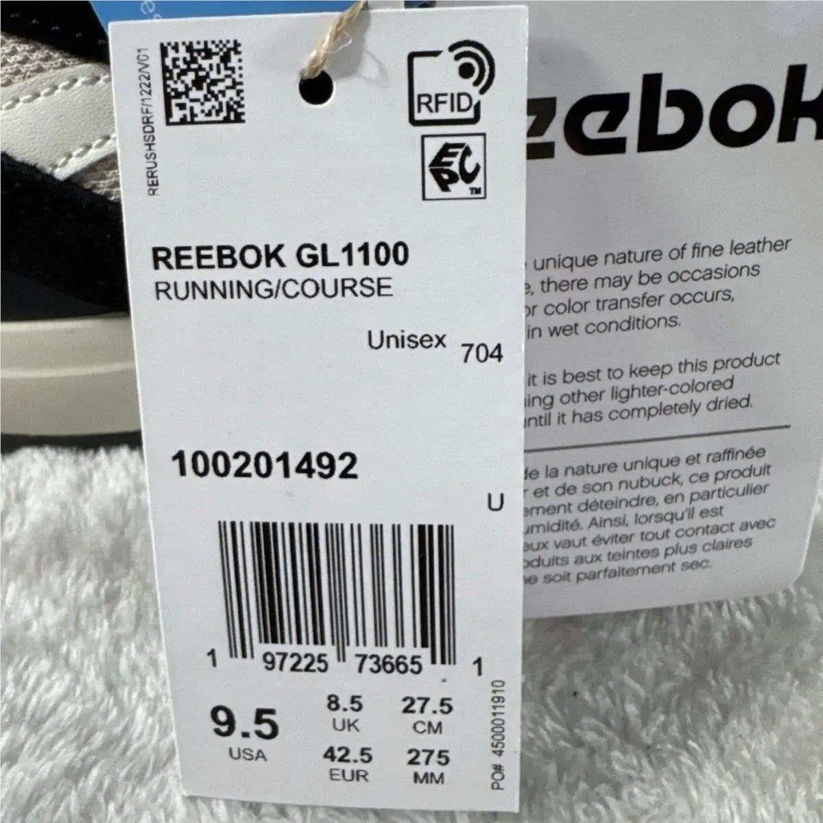Reebok shoes - GL1100 - GL1100 - Black/Chalk/Stone 9
