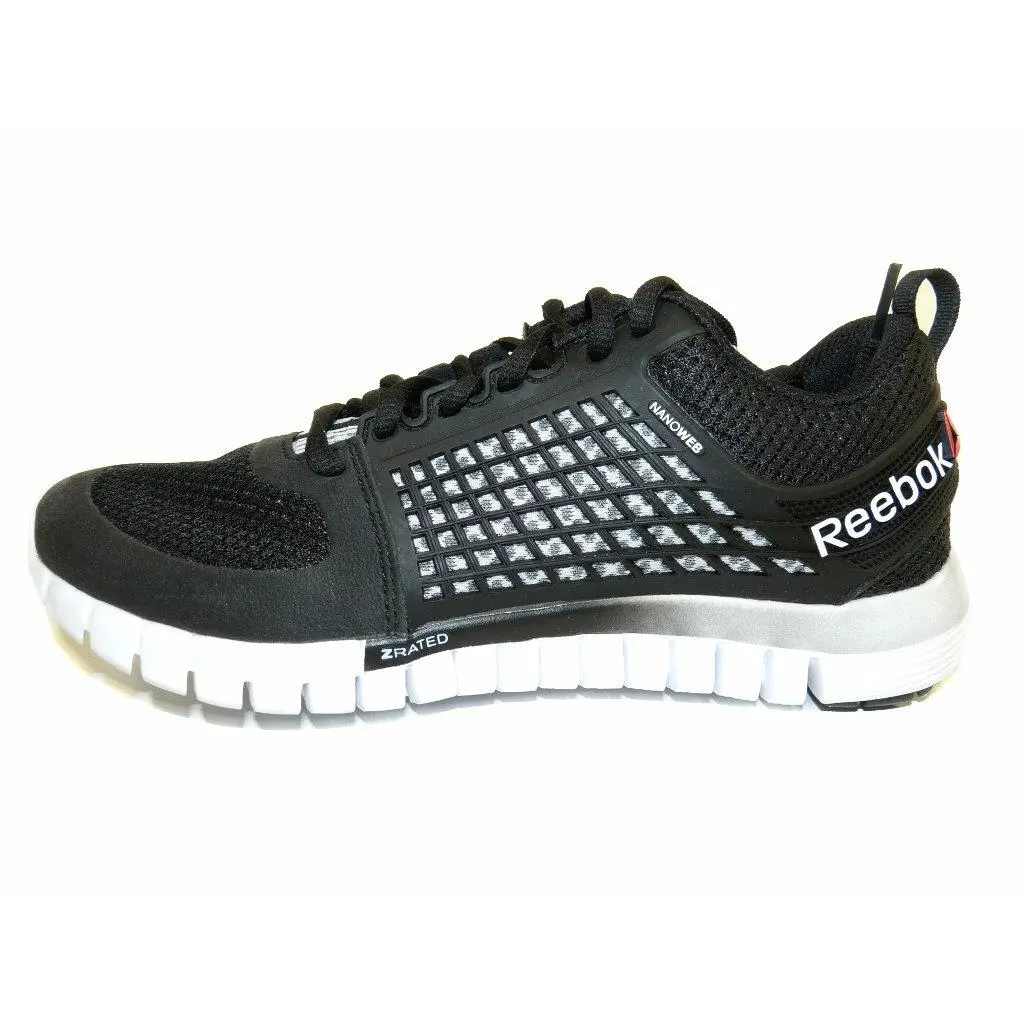 Women`s Zquick Electrify Black / Steel / White Running Shoes Size 8.5 M by Reebok