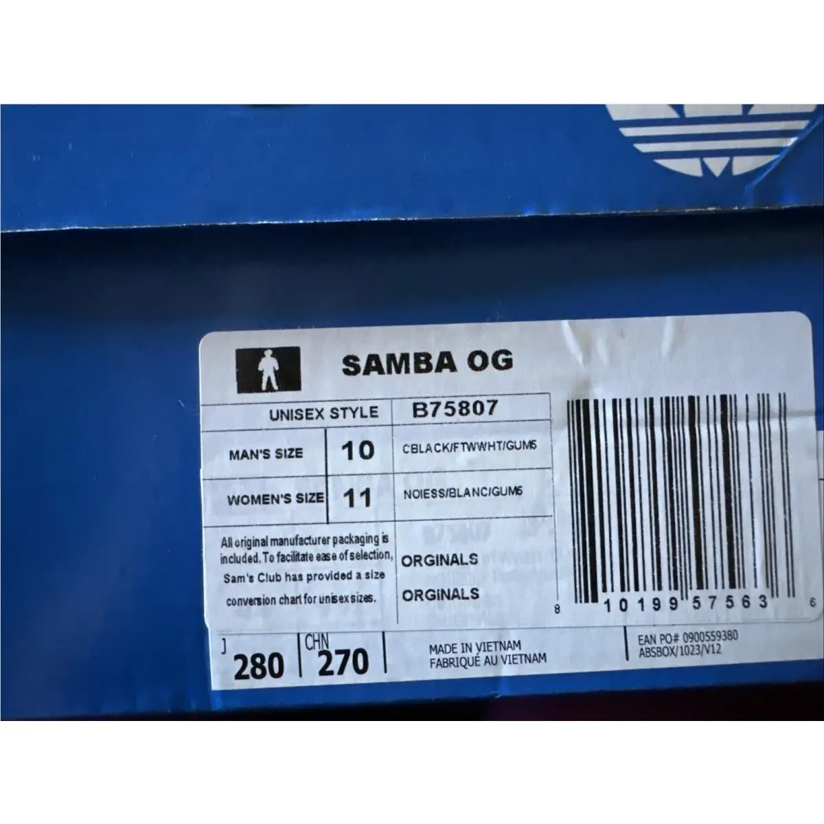 Adidas shoes - adidas Samba - Samba - Black/White (UPC: 0810199575636) 7
