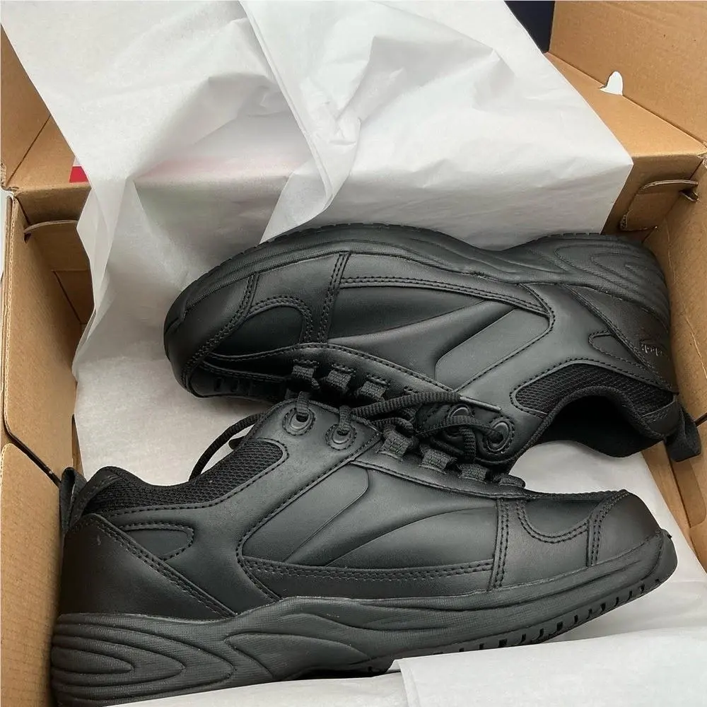 Work Jorie Men`s Composite-toe Shoes Black Men`s Athletic Shoes Size 8 by Reebok