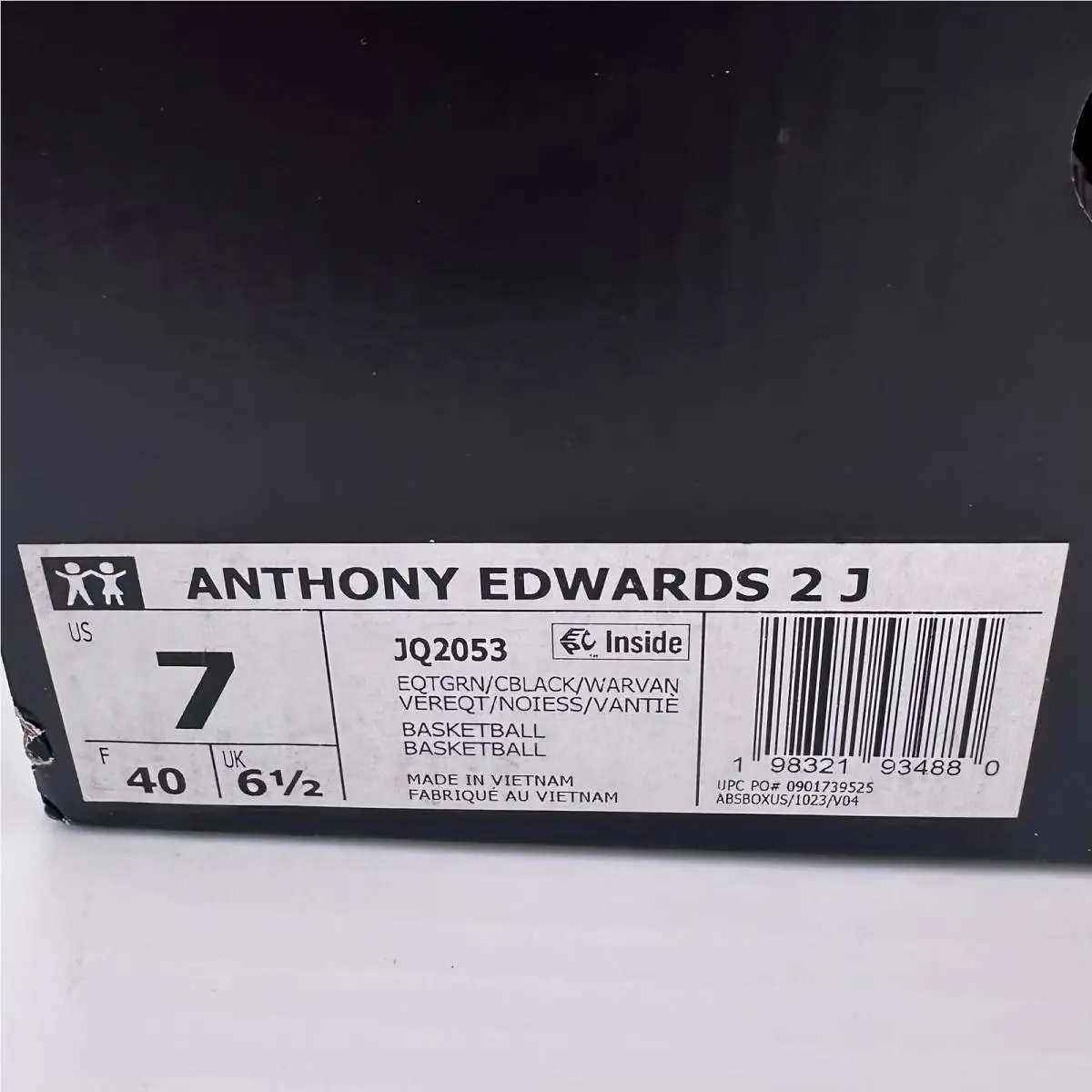 Adidas shoes - Anthony Edwards 2 J - Anthony Edwards - Black 9