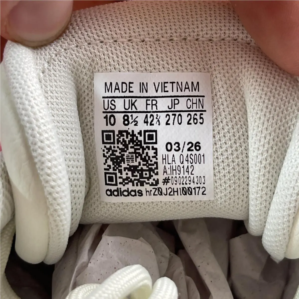 Adidas shoes - adidas Vl Court - Court - IH9142 - Off White/Gum + Blue (UPC: 0198320225347) 9