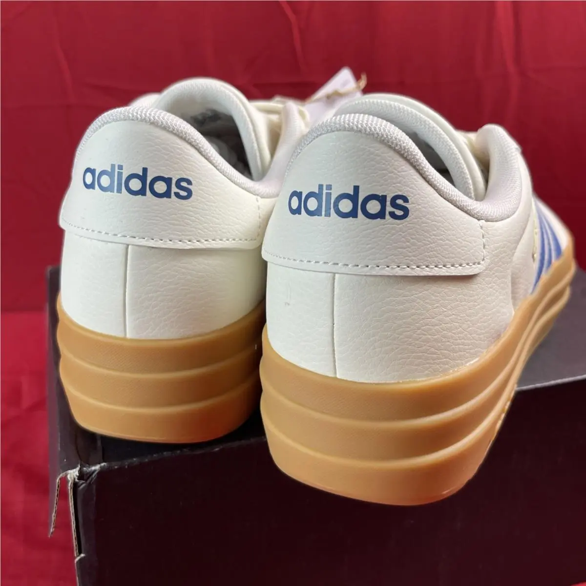 Adidas shoes - adidas Vl Court - Court - IH9142 - Off White/Gum + Blue (UPC: 0198320225347) 7