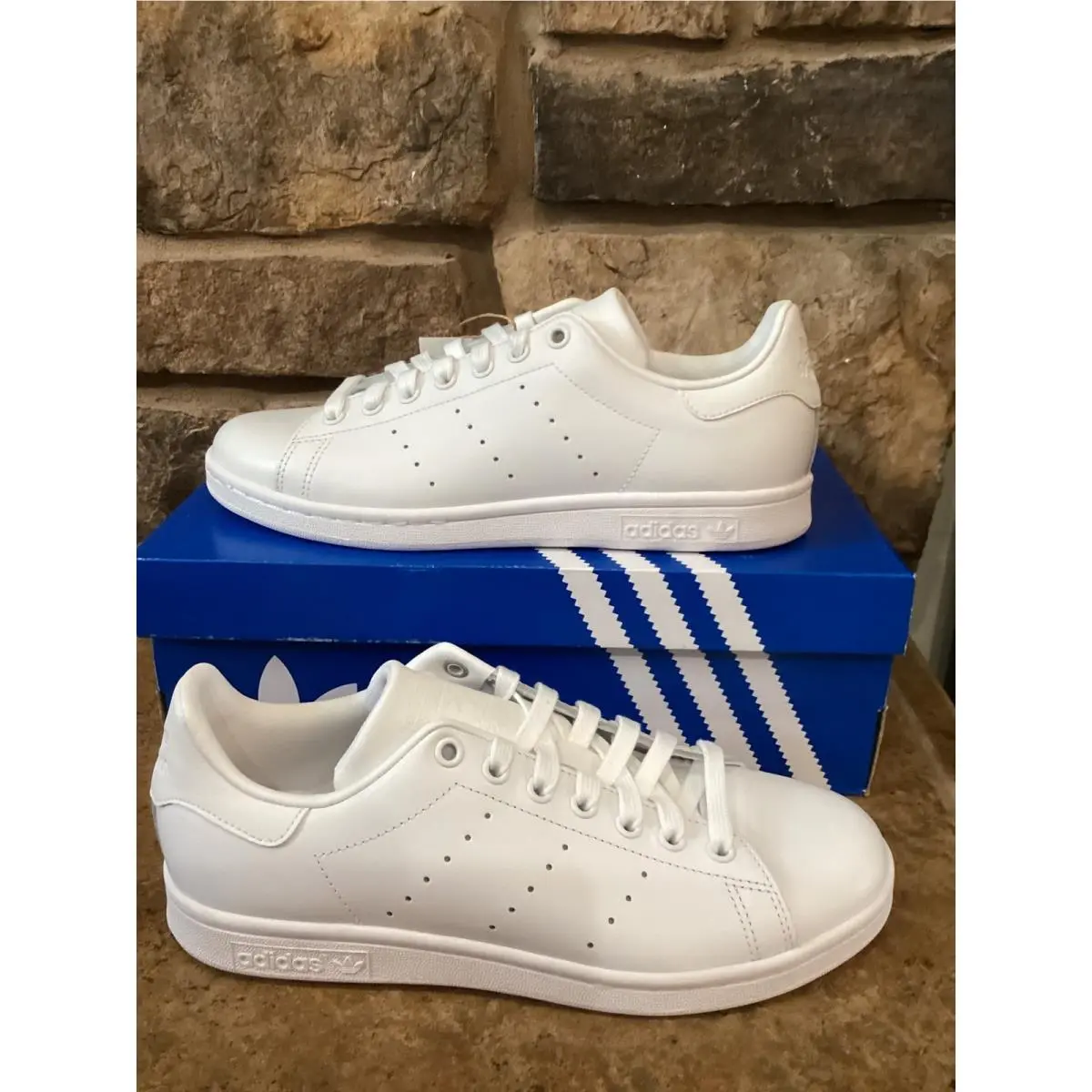Adidas Originals Stan Smith W Triple White Sneakers LA6639 Womens 6.5