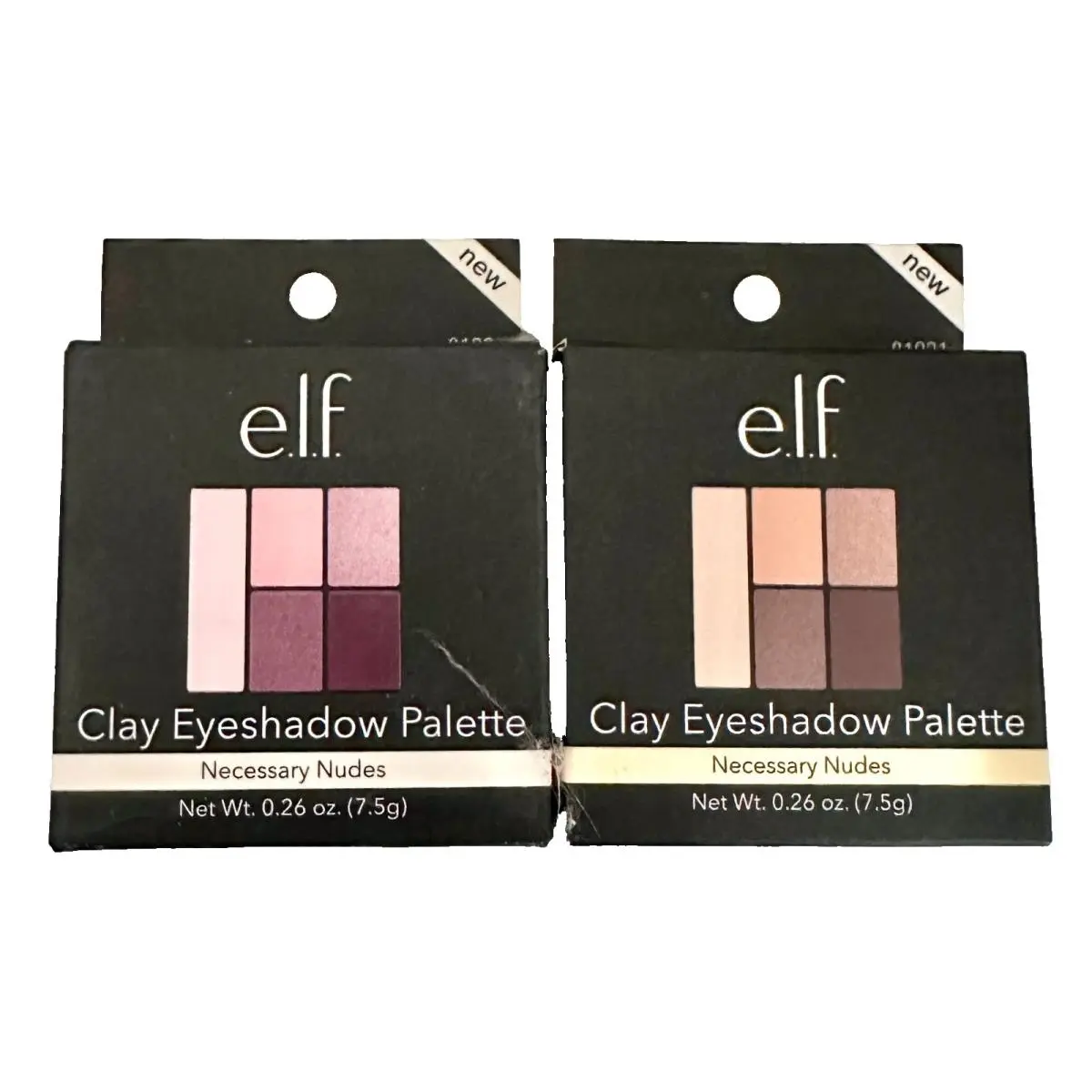 Lot of 2: E.l.f. Elf Clay Eyeshadow Palette 81921 Necessary Nudes Boxed by e.l.f. Cosmetics