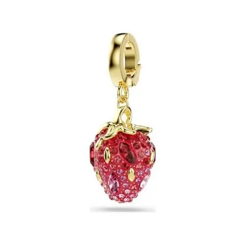 Idyllia Strawberry Charm Red Pink Crystal Gold Tone Pendant 5743136 by Swarovski