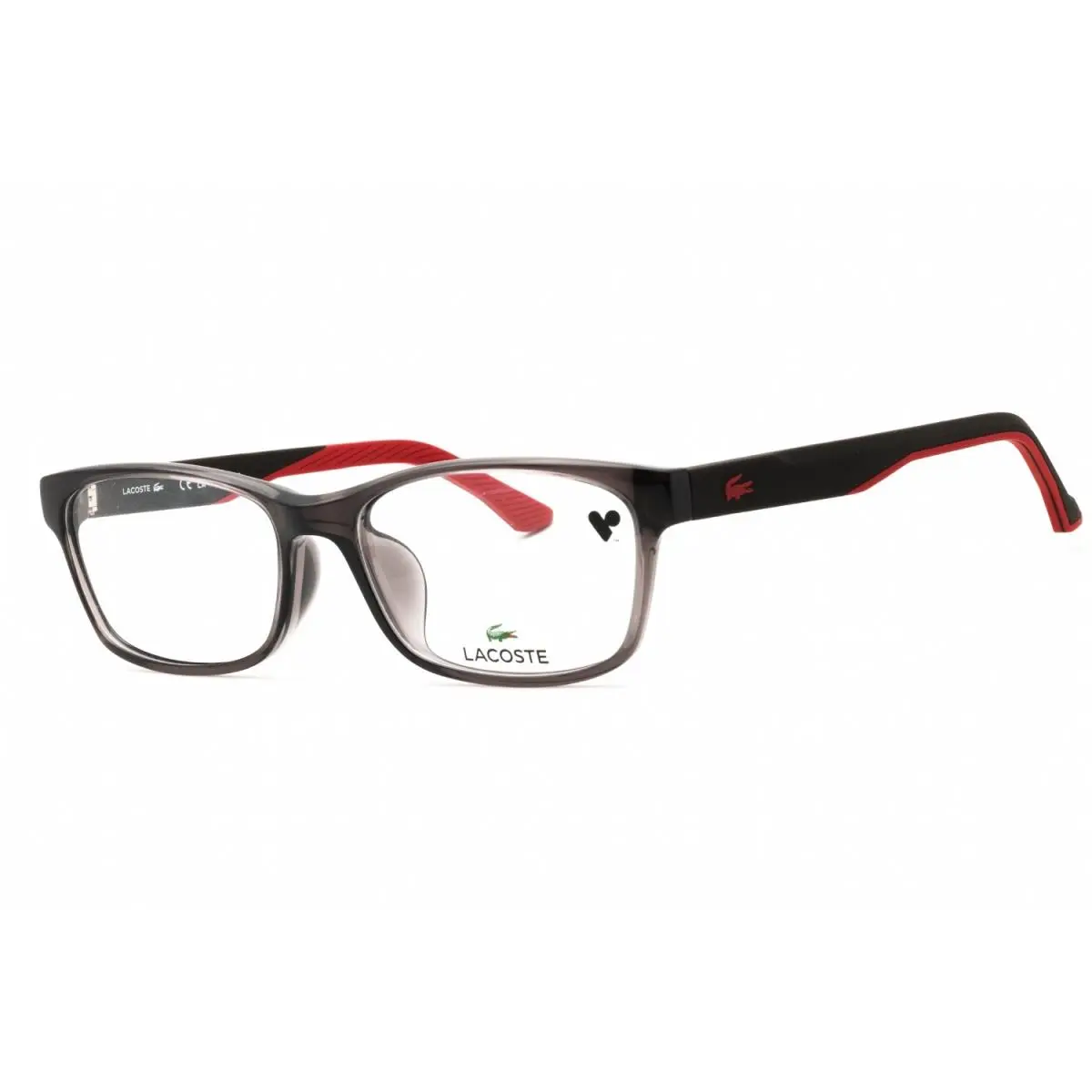 L2894A 020 Eyeglasses Crystal Gray Frame 55mm by Lacoste