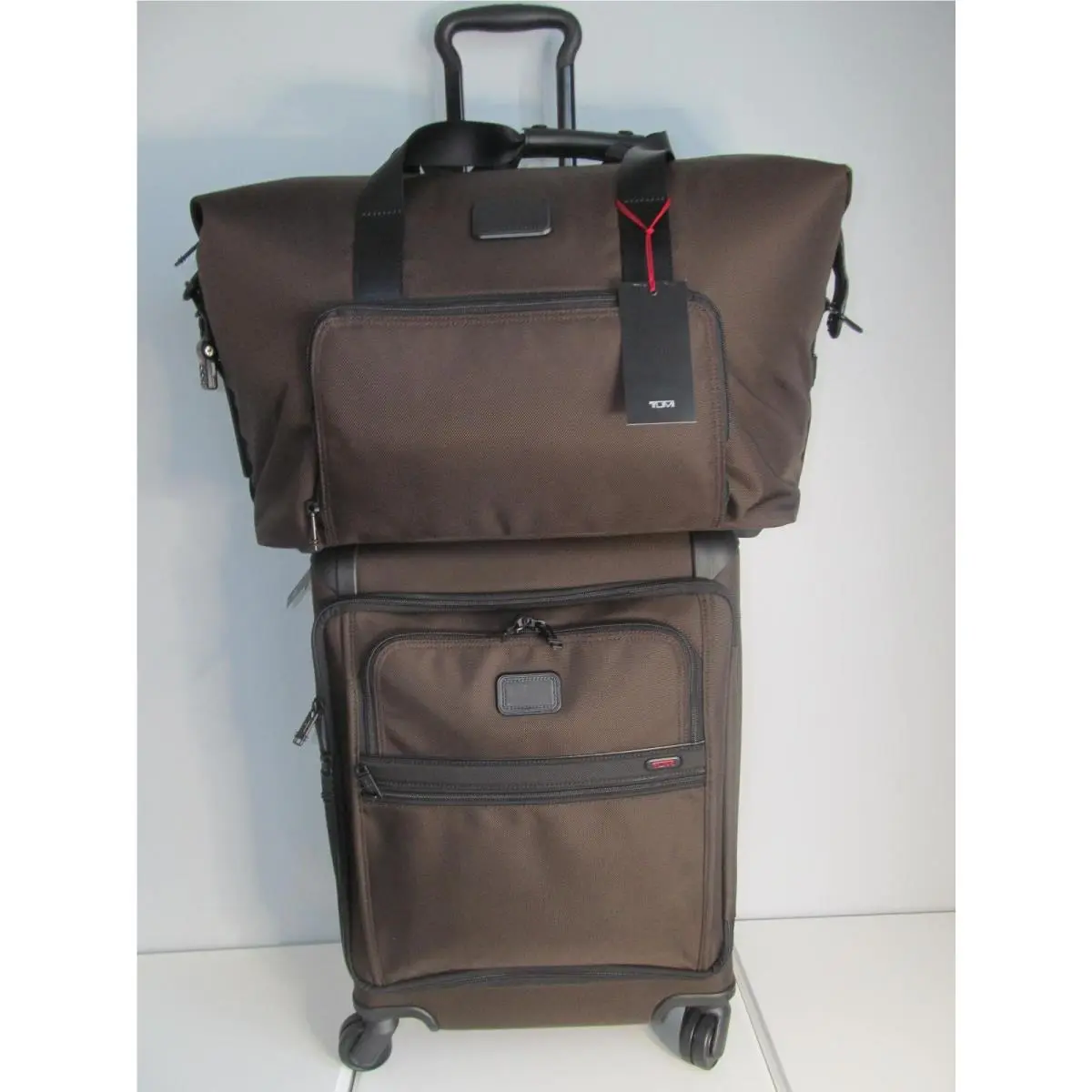 Tumi G-4 International Front Lid Brown Luggage Set-carry On Duffle 625.-NWT