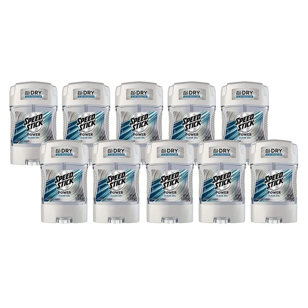 Anti-perspirant Deodorant Power Gel 3 Ounce Pack of 10 by Speed Stick