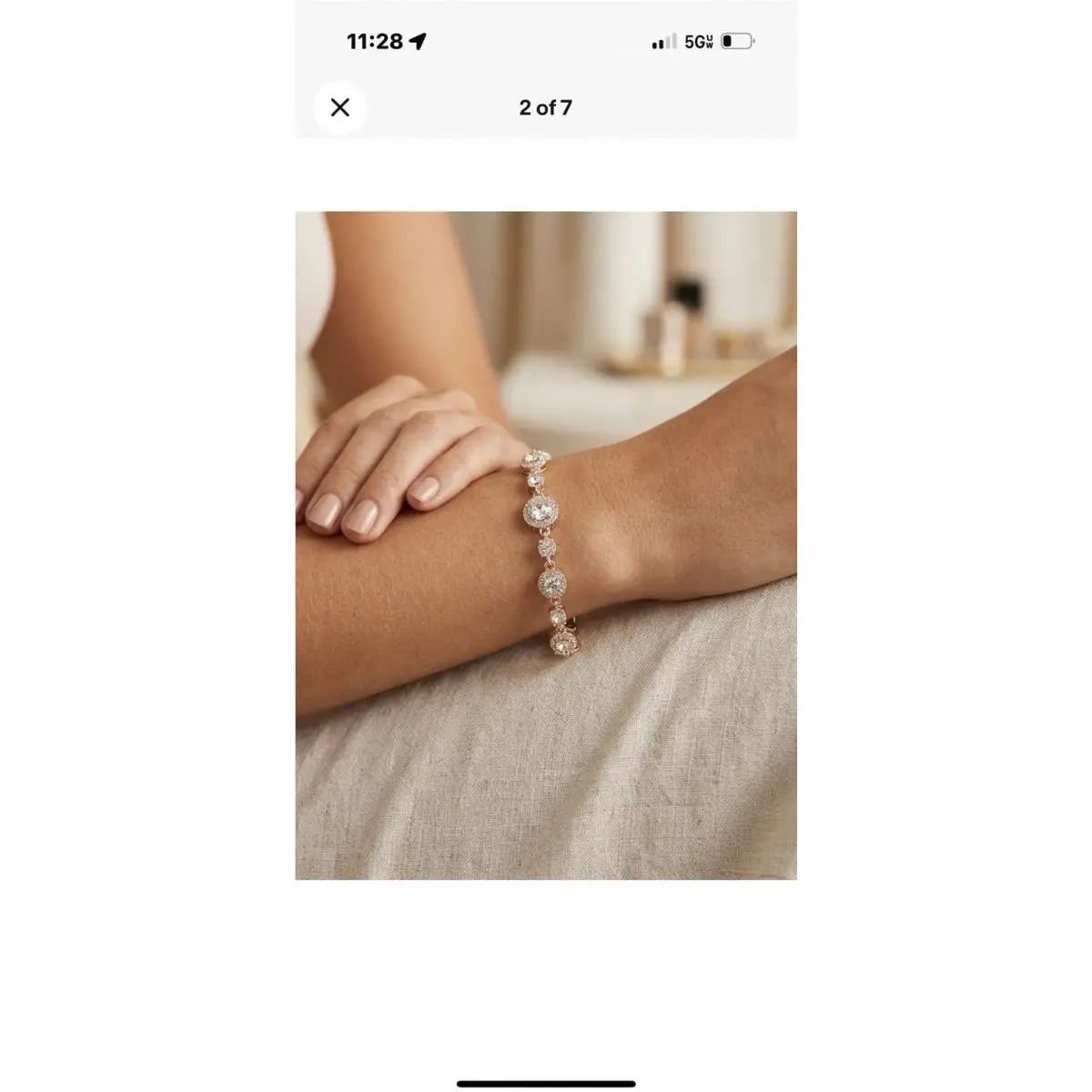 Rose Gold Flex Round Line Bracelet - JL95 by Givenchy