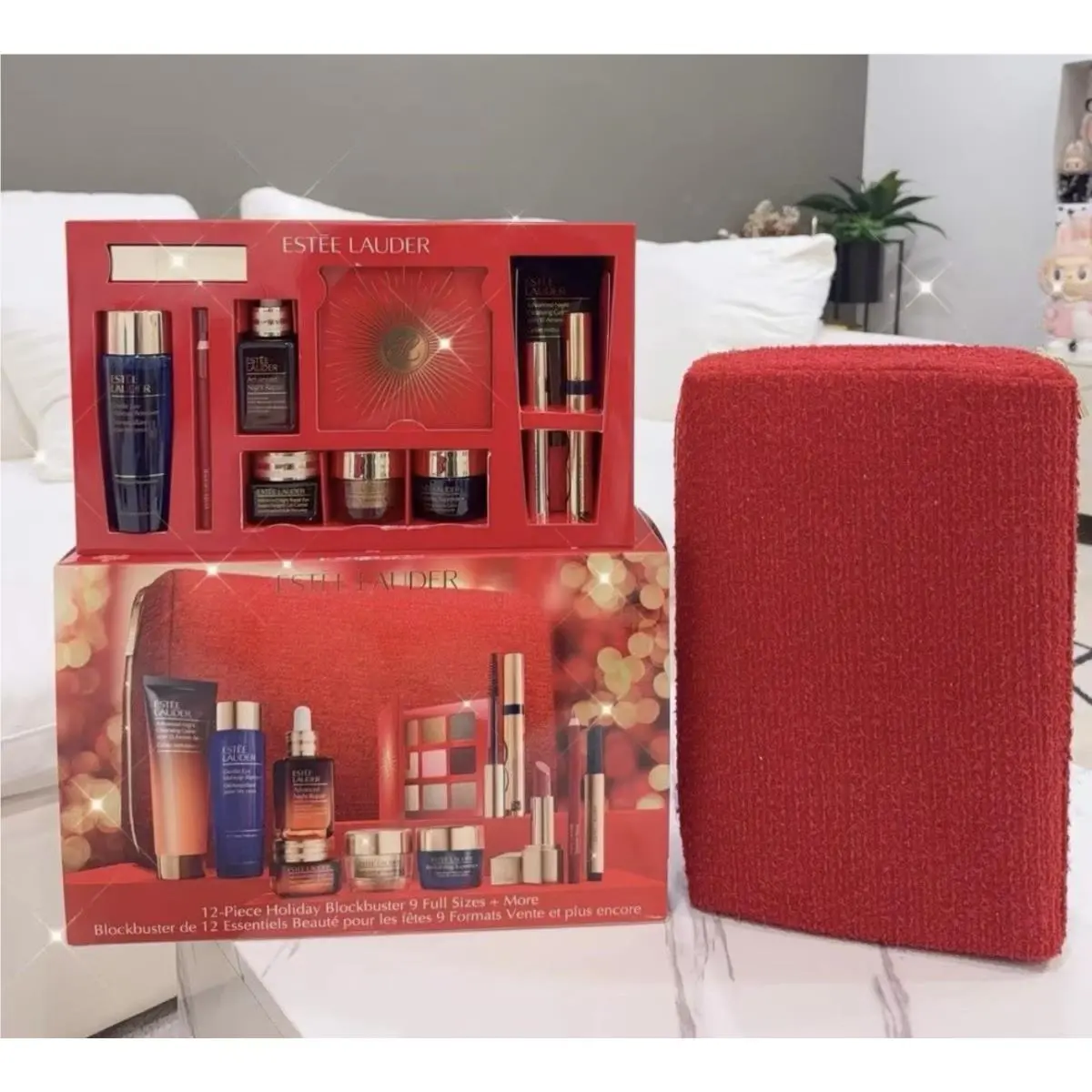 Estee Lauder 2026 12pc Blockbuster Makeup Gift Set 9 Fullsize 3 Travel Size by Estée Lauder