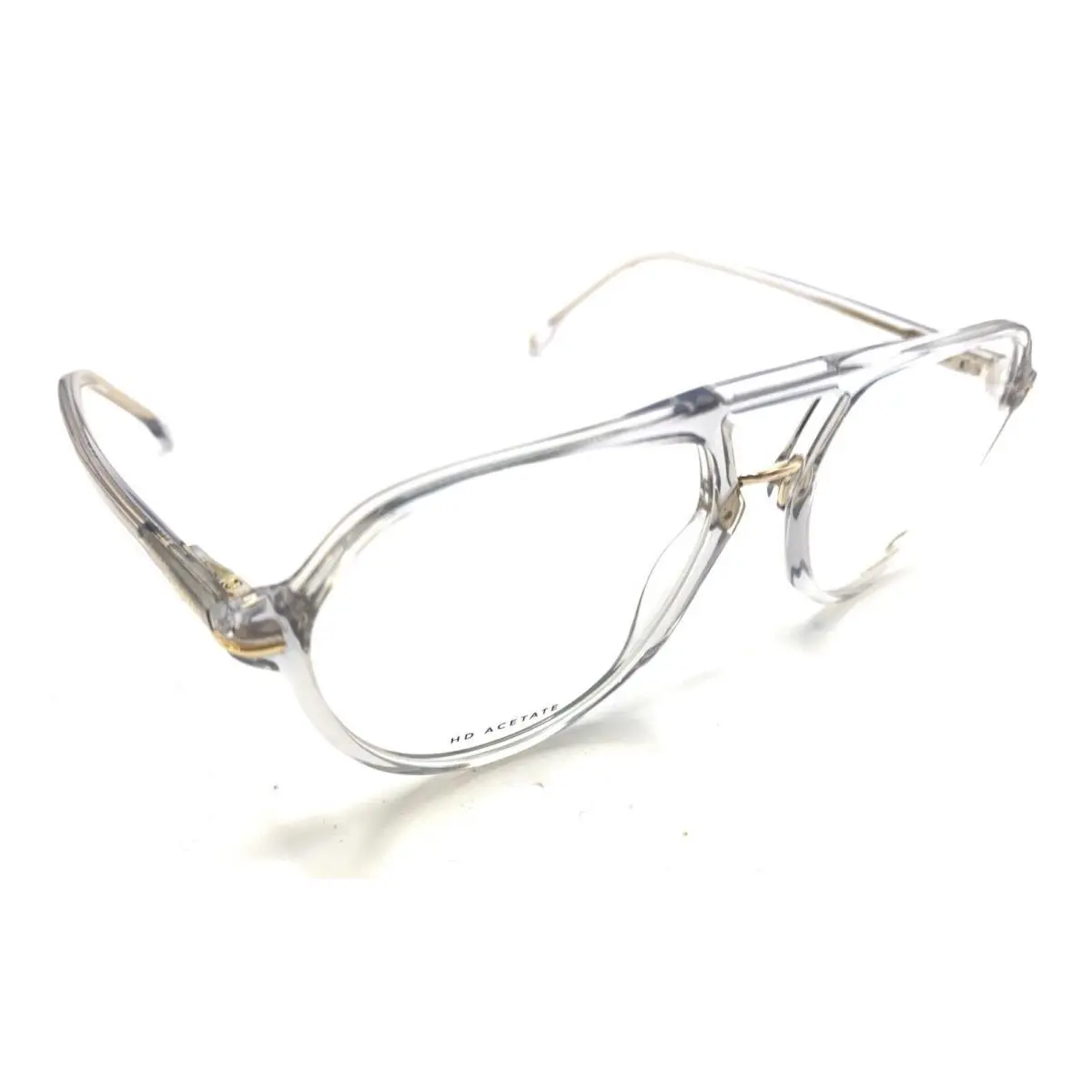 345 KB7 Translucent Clear Aviator Eyeglasses Frames 145 Designer by Carrera