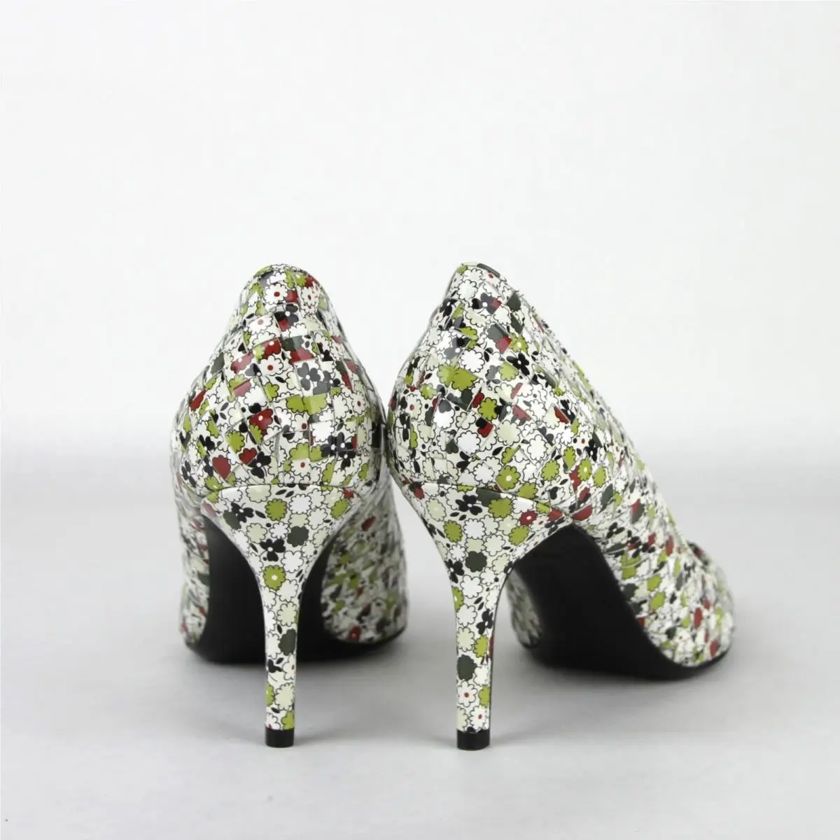 Bottega Veneta shoes - Flowers - Flowers - Green/Red 12