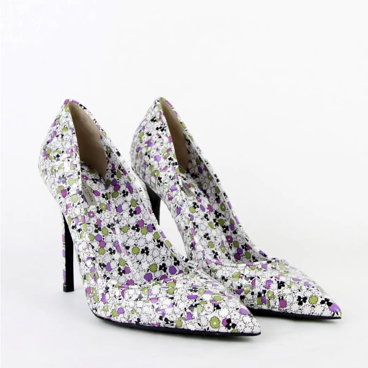 Bottega Veneta shoes - Flowers - Flowers - Green/Purple 10