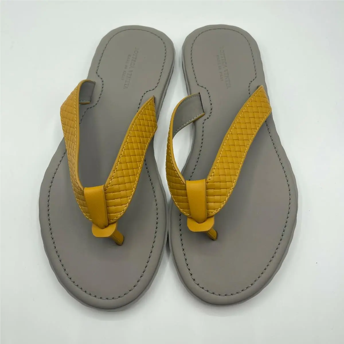 Bottega Veneta shoes - Thong - Thong - Yellow/Grey 2