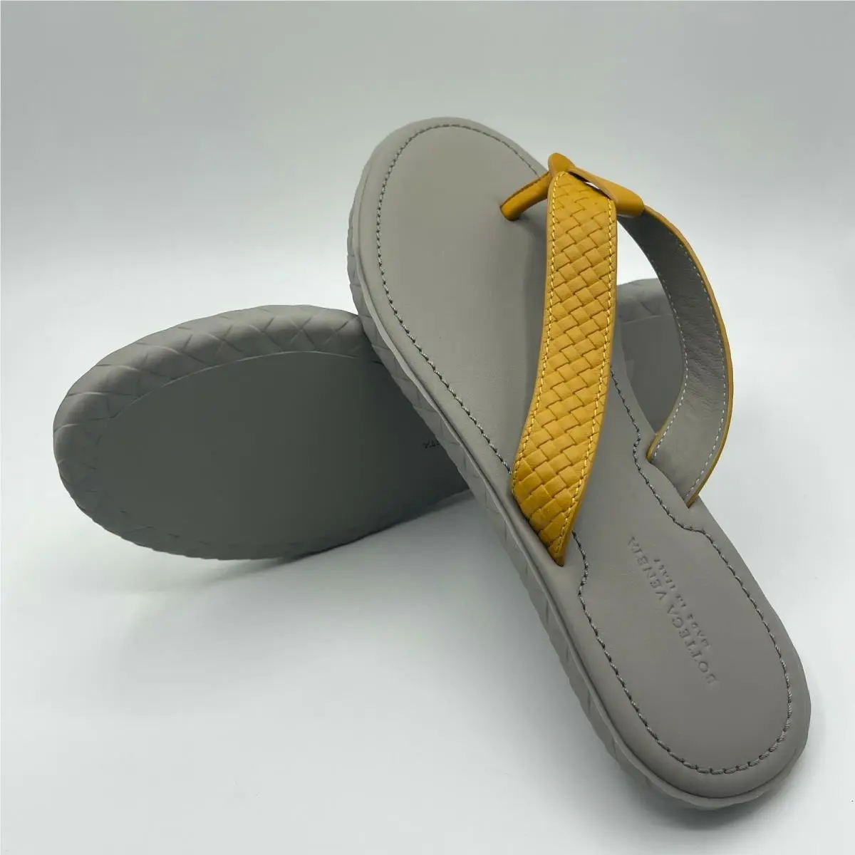 Bottega Veneta shoes - Thong - Thong - Yellow/Grey 10