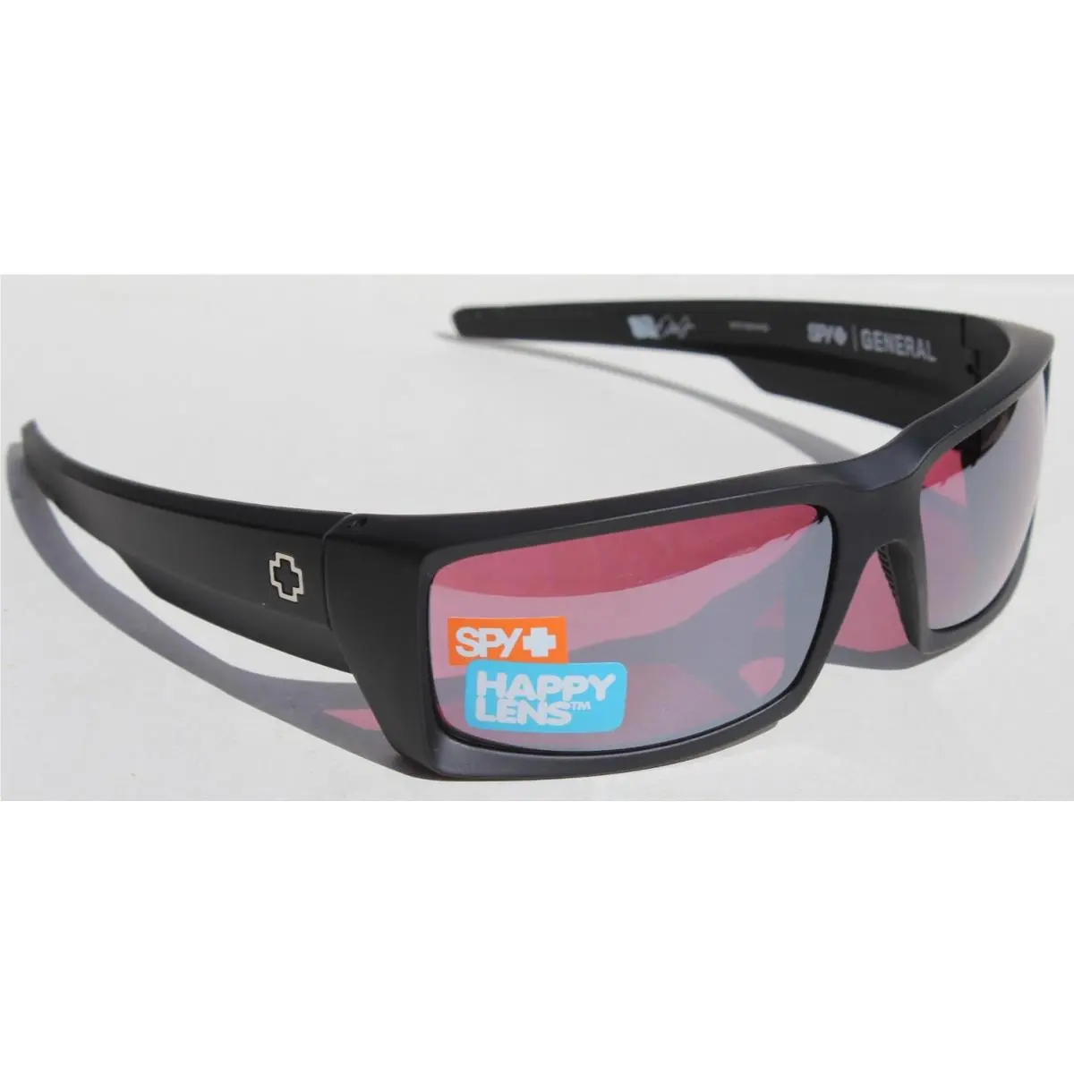 Spy Optics General Sunglasses Matte Black/happy Rose Silver 673118374792