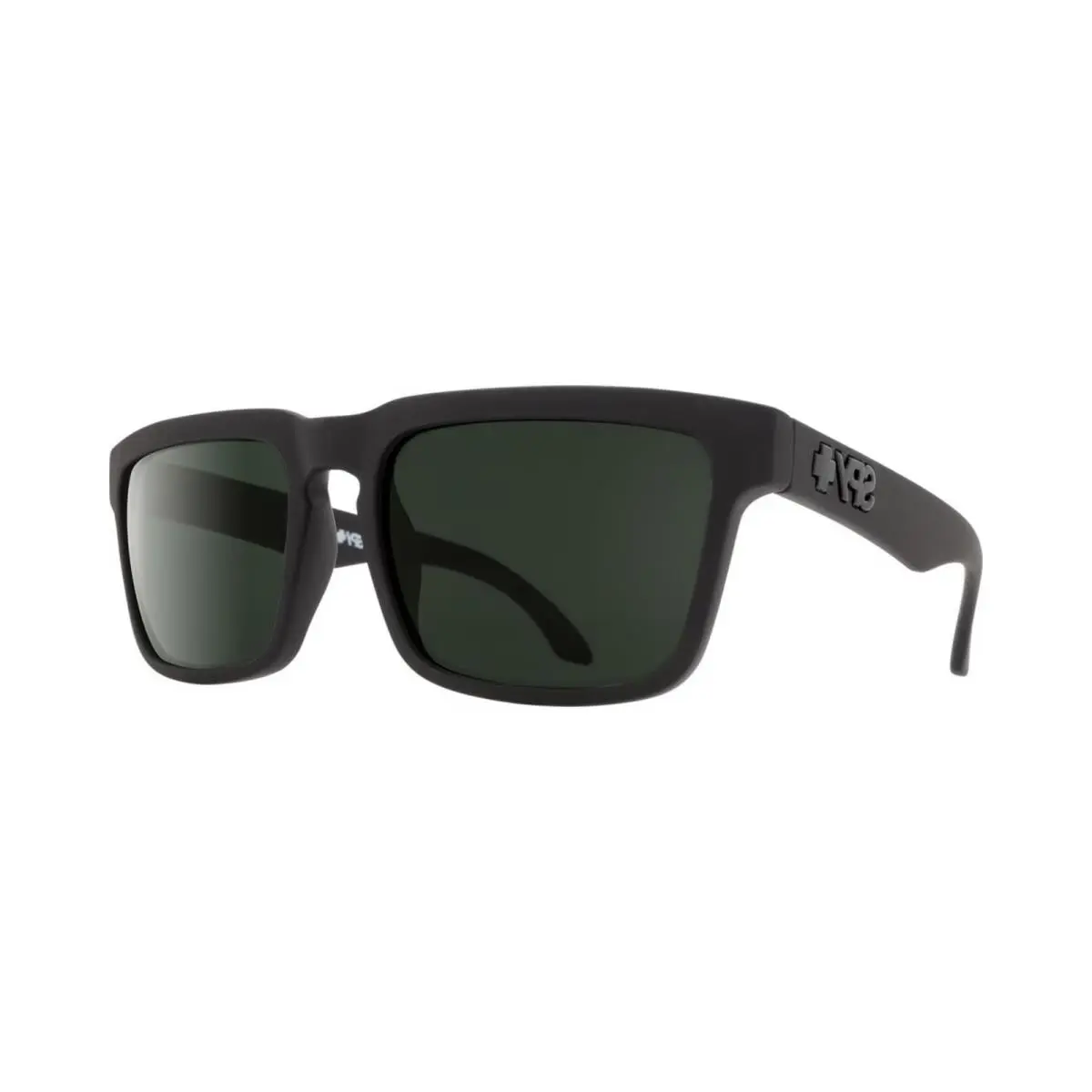 Spy Helm Square Sunglasses Bundle Soft Matte Black/happy Gray Green Polar by SPY Optics
