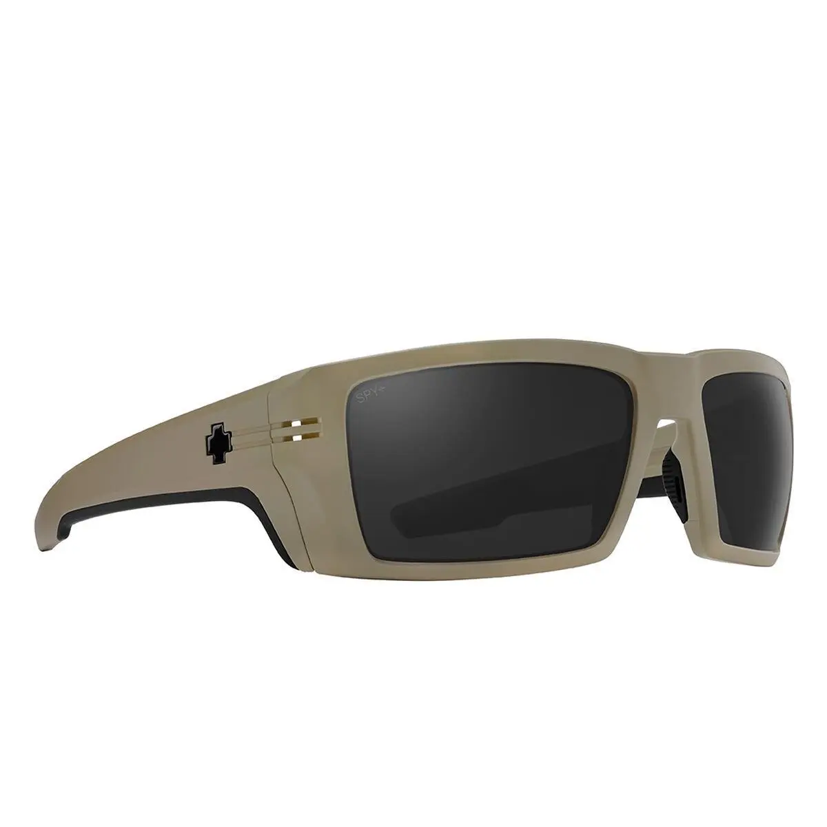 Spy Optic Rebar Ansi Mens Sand Matte Sunglasses - Frame: Sand Matte, Lens: Happy Gray