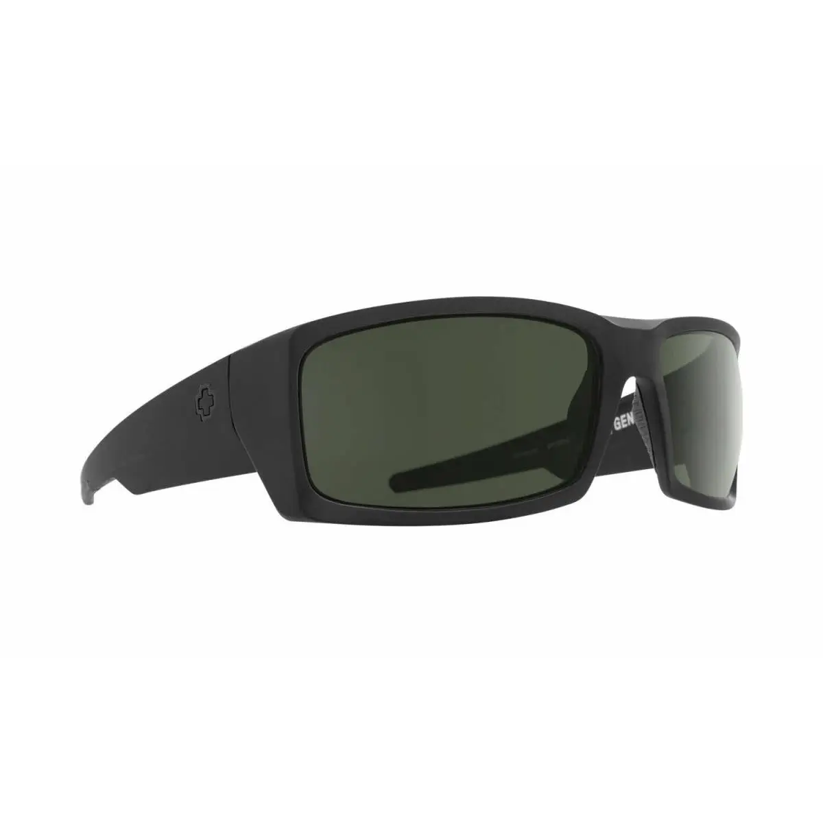 Spy Sunglasses General Sosi Matte Black Happy Grey Green 673118243863 - Frame: Black, Lens: Gray