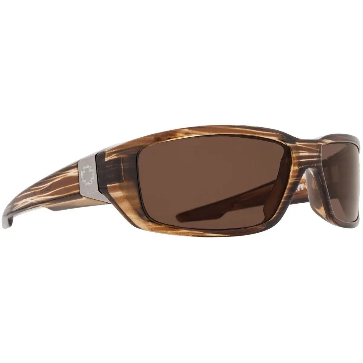 Spy Optic Tarmac Brown Stripe Tort Sunglasses - Frame: Brown Stripe Tort, Lens: Happy Bronze Polar