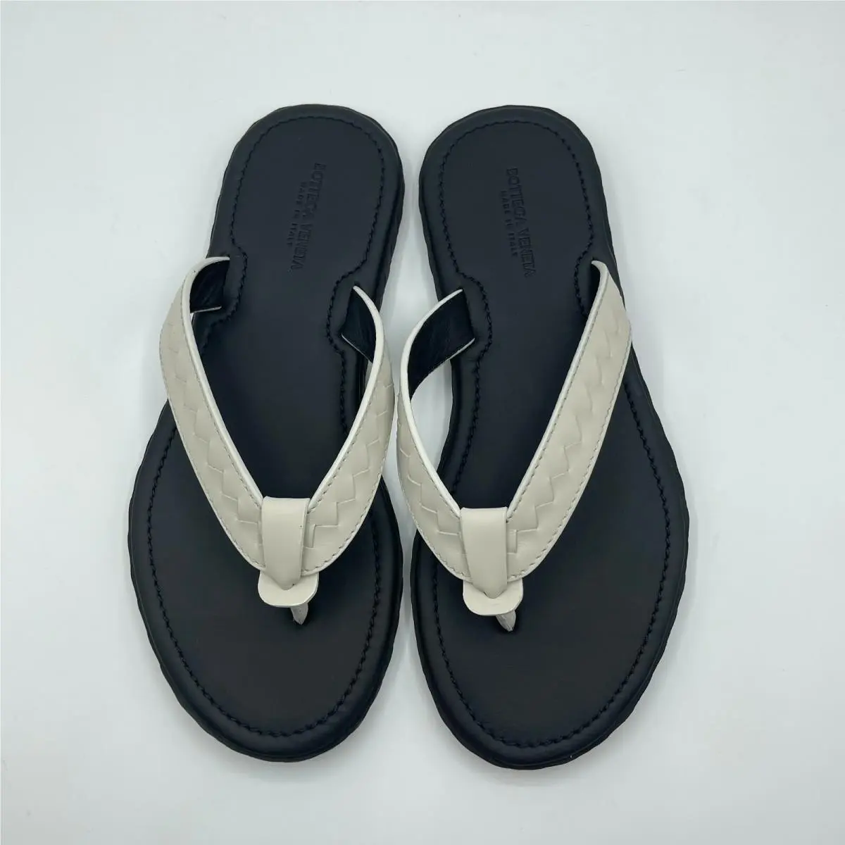 Bottega Veneta shoes - Thong - Thong - White/Black 2