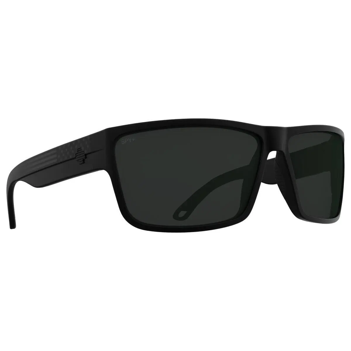 Spy Optic Rocky Mens Matte Black Flag Sunglasses