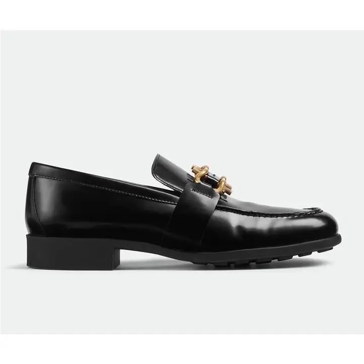 Bottega Veneta Monsieur Leather Moccasin Sandals Black 10 US 708902