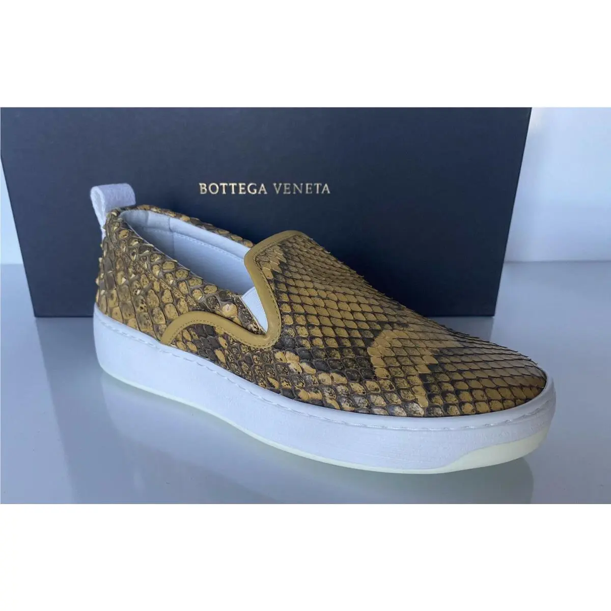 Bottega Veneta shoes - Bottega Veneta Python - Python - 579405 - Butterscotch 1