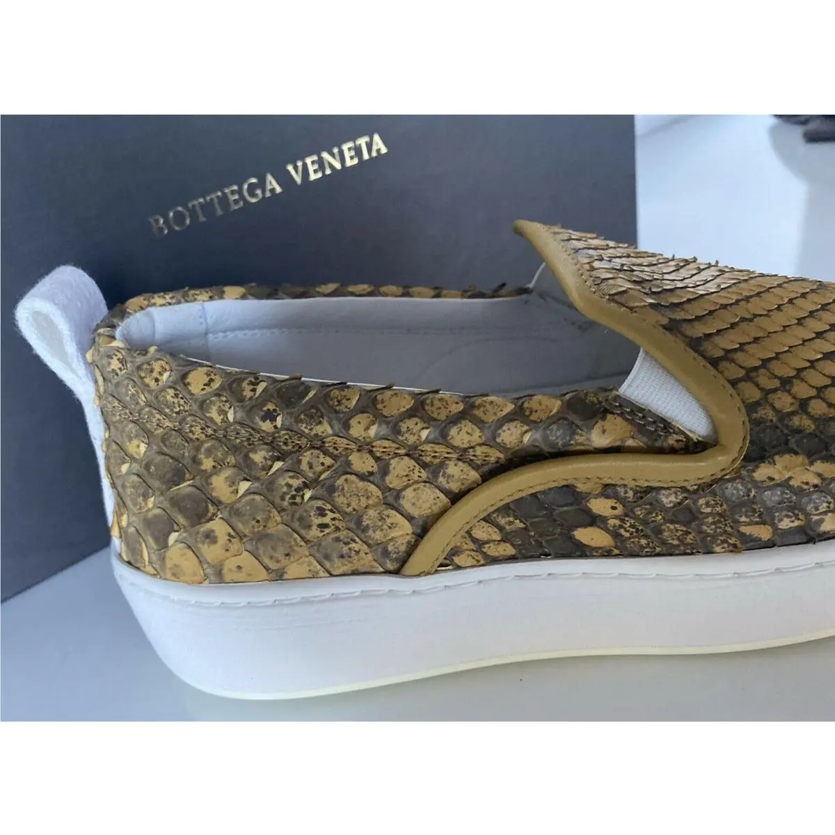 Bottega Veneta shoes - Bottega Veneta Python - Python - 579405 - Butterscotch 2