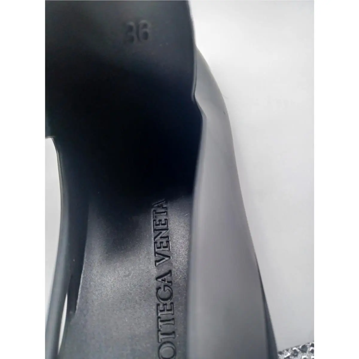 Bottega Veneta shoes - Bottega Veneta Rubber Clog Mules - Black 4