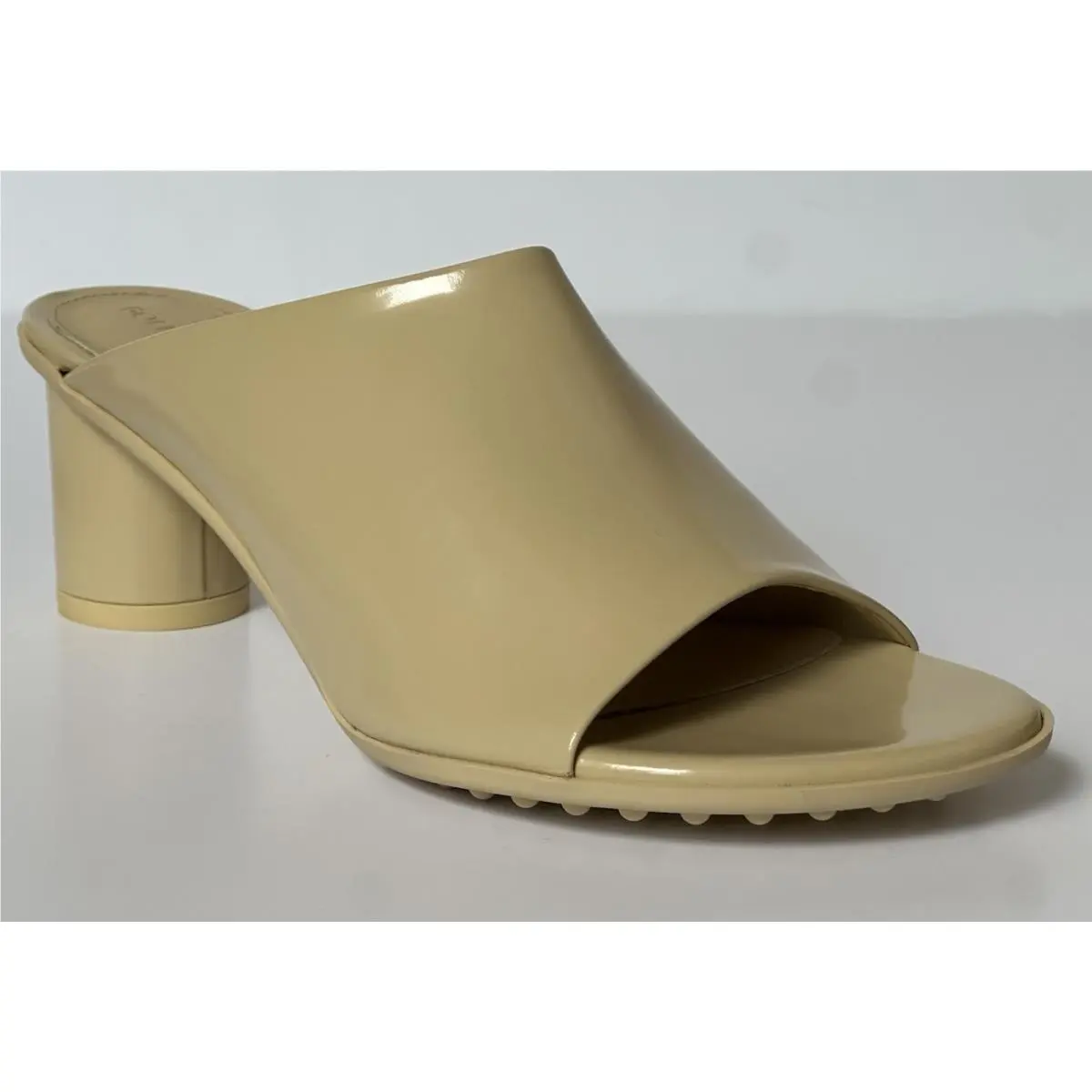 Bottega Veneta Lambskin Leather Atomic Mule Shoes Rubber 7 US 753877 IT